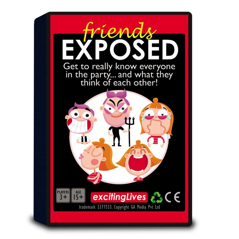 exciting Lives Friends Exposed: Fun Game for a Rocking Party or Birthdays, Over 200 Hilarious Questions to Play - Image 1